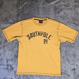 Southpole T Shirt Size Large Yellow